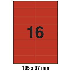 Etikete ILK 105x37 mm pk100L Zweckform 3452 crvene