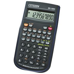 Kalkulator tehnički  8+2mjesta 128 funkcija Citizen SR-135N crni blister