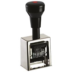 Datumar metalni H-4 mm s text pločom Reiner D28 krom