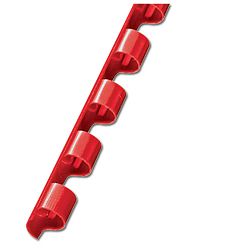 Spirala plastična fi-10mm pk100 Fornax crvena