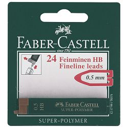 Mine 0,5mm HB super polymer pk2 Faber-Castell blister