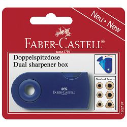 Šiljilo pvc s pvc kutijom 2rupe Sleeve Twin Faber-Castell 182797 sortirano blister