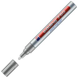 Marker permanentni lakirajući 2-4 mm Edding 750 srebrni