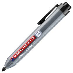 Marker za bijelu ploču 1,5-3 mm Edding Retract 12 crni