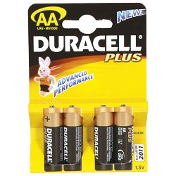Baterija alkalna 1,5V AA Basic pk4 Duracell LR6 blister
