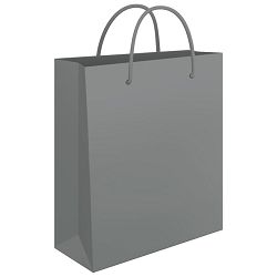 Vrećice ukrasne 34x39x10 cm sjajna plastifikacija Fornax srebrne