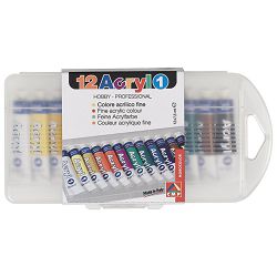 Boja akrilna   7,5ml aluminijska tuba 12boja Primo 407TA12PP
