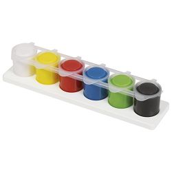 Boja tempera akrilna  25ml u čaši 6boja+paleta Primo 408TA6 blister