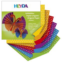 Papir Origami 15x15cm 70g pk66 točkasti Heyda 20-48755 52