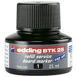 Tinta za marker (za bijelu ploču) 25ml Edding BTK25 crna