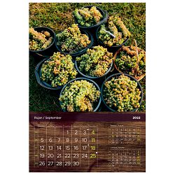 Kalendar "Vino i vinogorja 2022" 13 listova, spirala