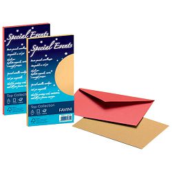 Kuverte Special Events 11x22cm 120g pk10 Favini crvene