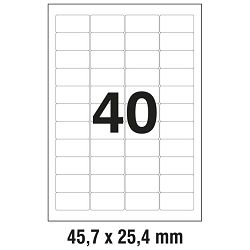 Etikete LK  45,7x25,4 mm polyester pk25L Zweckform L4770-25 prozirne