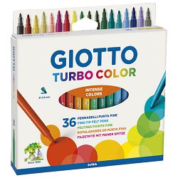 Flomaster školski  36boja Giotto Turbo Color Fila 0716 blister
