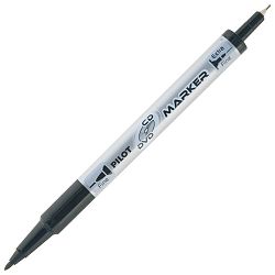 Marker za CD/DVD permanentni obostrani 0,4-0,7 mm Twin Marker Pilot SCA-TMCD-B crni