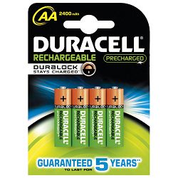 Baterija za punjenje 1,2V AA pk4 Duracell HR6 blister