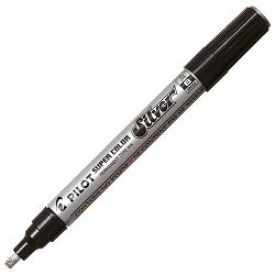 Marker permanentni 2-4 mm klinasti vrh Super Color Pilot SC-S-B srebrni
