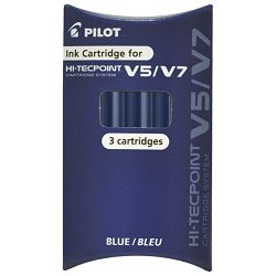 Roler 0,7 mm Hi-Tecpoint V7 Cartridge Begreen Pilot BXC-V7-BG plavi - set refila GRATIS!!