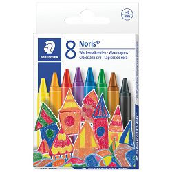 Boje voštane  8boja kartonska kutija Noris club Staedtler 220 NC8!!