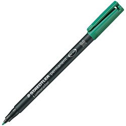 Marker permanentni 1 mm reciklirani Lumocolor Staedtler 317-5 zeleni