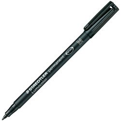 Marker permanentni 1 mm reciklirani Lumocolor Staedtler 317-9 crni