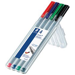Flomaster fineliner 0,3 mm pk4 Triplus Staedtler 334 SB4