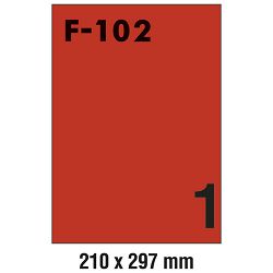 Etikete ILK 210x297mm pk100L Fornax F-102 crvene