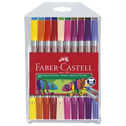 Flomaster školski  20boja obostrani Faber-Castell 151119 blister