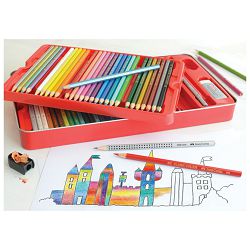 Boje drvene  60boja metalna kutija Faber-Castell 115894