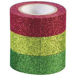 Traka Deco ljepljiva 15 mmx3m glitter pk3 Heyda 20-35843 77 sortirano blister