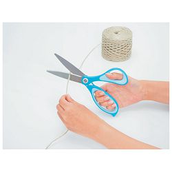 Škare uredske 17,5 cm nehrđajući čelik Fitcut Curve SC-175S Plus.35052 svijetloplave blister