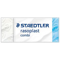 Gumica duo plastična Staedtler 526 BT30 bijela/plava-KOMAD