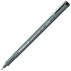 Flomaster za tehničko crtanje 0,2 mm pigment liner Staedtler 308 02-9 crni