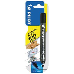 Marker permanentni 1 mm okrugli vrh Pilot SCA-100-B crni blister