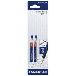 Mine 0,5mm HB pk2 Mars micro carbon Staedtler 2505HBBK2D blister