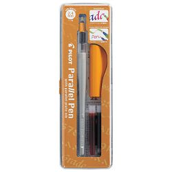 Nalivpero za kaligrafiju 2,4mm set Parallel pen Pilot FP3-24-SSN sivo/narančasto