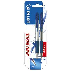 Olovka kemijska Super Grip pk2 Pilot BPGP-10R-F plava/plava blister