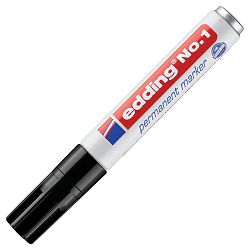 Marker permanentni 1-5 mm klinasti vrh Edding No.1 crni