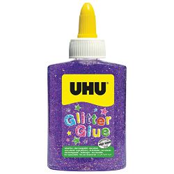 Ljepilo glitter glue 88ml UHU LO181815 ljubičasto!!