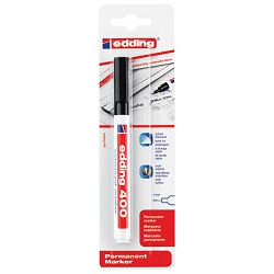 Marker permanentni 1 mm okrugli vrh Edding 400/1 crni blister