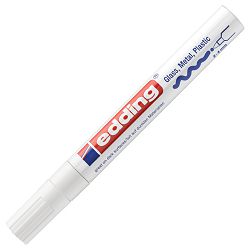 Marker permanentni sjajni lakirajući 2-4 mm Edding 750 bijeli