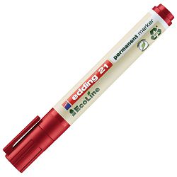 Marker permanentni 1,5-3 mm okrugli vrh EcoLine Edding 21 crveni