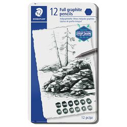 Set olovka čisti grafit pk12 Mars Lumograph Design Journey Staedtler 100G M12 blister