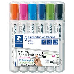 Marker za bijelu ploču 2 mm pk6 reciklirani Lumocolor Staedtler 351 WP6-1