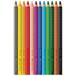 Boje drvene  12boja Jumbo Grip Faber-Castell 110912 blister