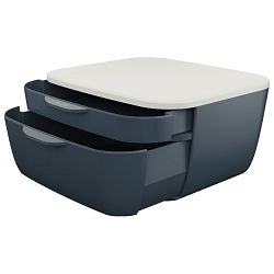 Kutija s  2 ladice Cosy Leitz 53570089 tamnosiva/bijela
