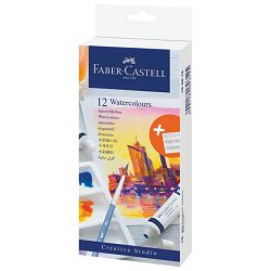 Boja vodena u tubi 9ml 12boja+paleta Creative Studio Faber-Castell 169612 blister