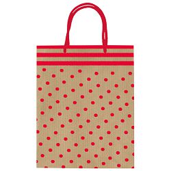 Vrećice ukrasne 22x26x10 cm crvene točke Rex-Saul Sadoch SDE26-054D!!