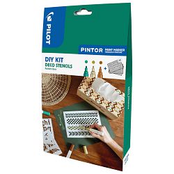 Set 3 markera i šablone DIY KIT Deco Pintor Pilot blister