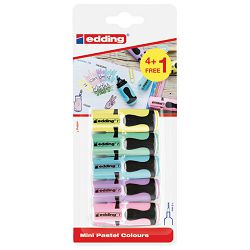 Signir mini 1-3mm Edding 7/5boja pastel blister (4+1 gratis)